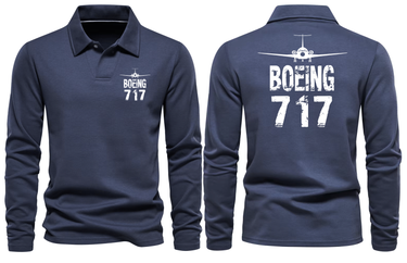 BOEING 717 LONG SLEEVE POLO